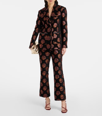 Blazer Kelly en jacquard à fleurs | La DoubleJ