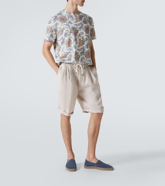 T-shirt en coton à motif cachemire | Etro
