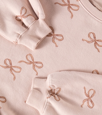 Bows cotton-blend sweatshirt | Rylee + Cru
