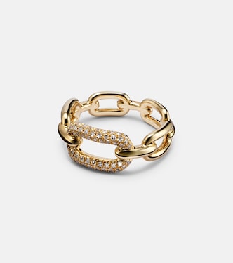 Bague Cable Link en or 18 ct et diamants | Shay Jewelry
