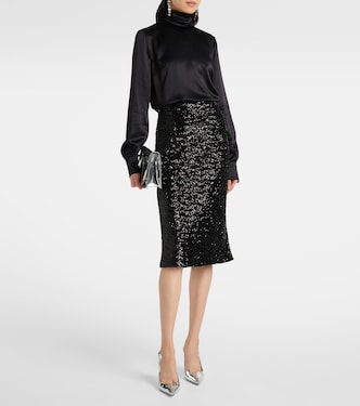 Midirock mit Pailletten | Dolce&Gabbana