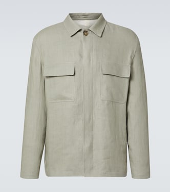 Hemdjacke aus Leinen | Lardini