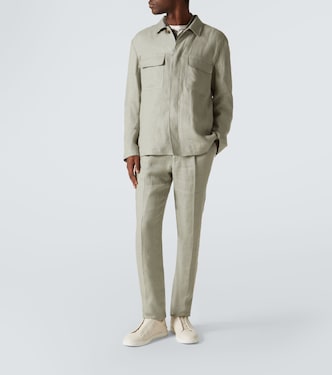 Hemdjacke aus Leinen | Lardini