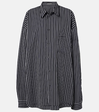 Camisa Flatground de algodón a rayas | Balenciaga