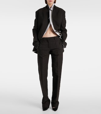 Pantaloni regular Selvie in misto cotone | The Row