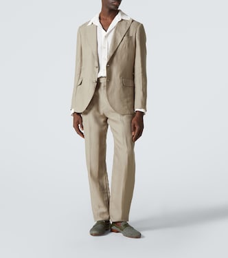 Loafers Padstow aus Raffiabast mit Leder | Manolo Blahnik