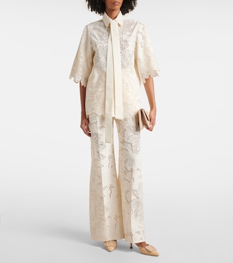 Pantaloni a gamba larga e vita alta | Elie Saab
