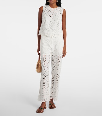 Top Adelyn in cotone sangallo | Veronica Beard