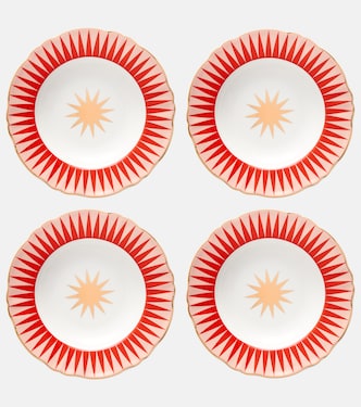 Baleno set of 4 porcelain soup plates | Bitossi
