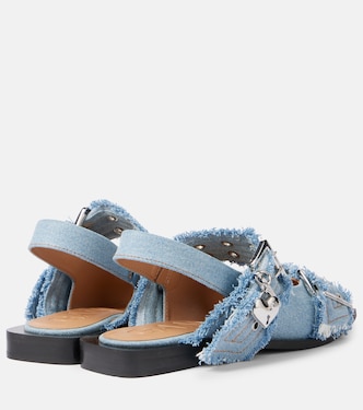Bailarinas Feminine Buckle de denim | Ganni