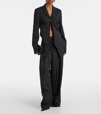 Blazer in lana vergine a righe | Jean Paul Gaultier