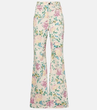 Jeans flared a vita alta con stampa | Chloé