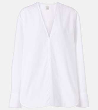 Blouse en popeline de coton | Toteme