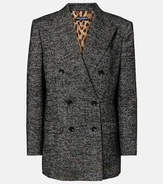 Double-breasted wool-blend jacket | Dolce&Gabbana