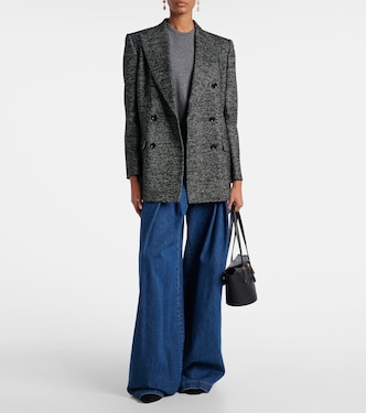 Giacca doppiopetto in lana, seta e alpaca | Dolce&Gabbana