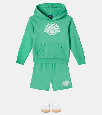 Sweat-shirt à capuche en coton mélangé | Polo Ralph Lauren Kids