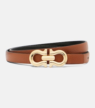 Gancini reversible leather belt | Ferragamo