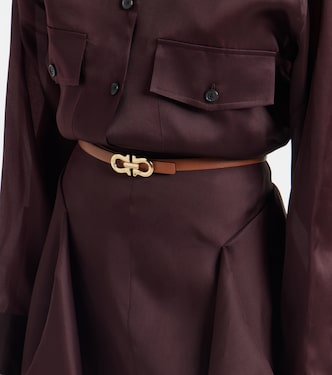 Gancini reversible leather belt | Ferragamo