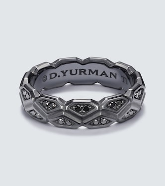 Ring Hex aus Titan mit Diamanten | David Yurman