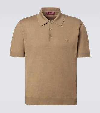 Interlocking G silk and cotton polo shirt | Gucci