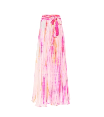 Gonna Cara a stampa tie-dye in seta | Anna Kosturova