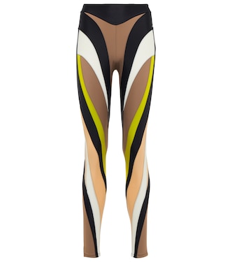 High-rise spiral leggings | Mugler