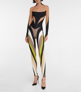 High-rise spiral leggings | Mugler