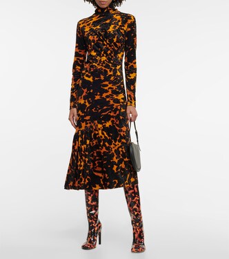 Printed leather knee-high boots | Dries Van Noten