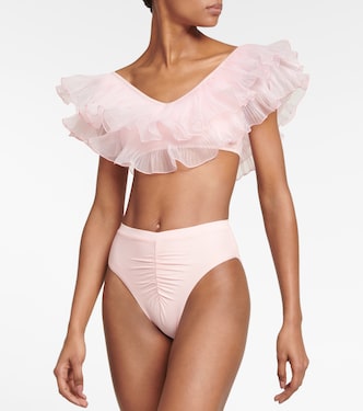 Organza-trimmed bikini top | Giambattista Valli