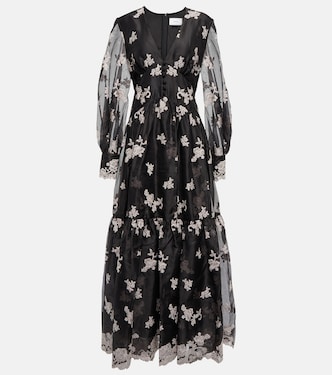 Tabetha floral embroidered silk dress | Erdem