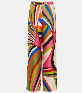 Pantalon ample Iride imprimé en soie | Pucci