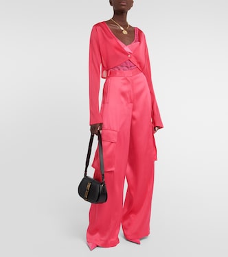 Pantalones cargo de satén | Versace