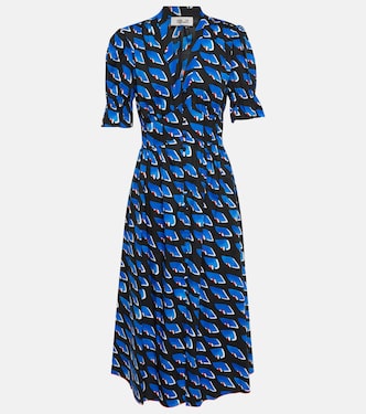 Printed wrap midi dress | Diane von Furstenberg