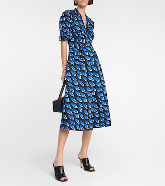 Printed wrap midi dress | Diane von Furstenberg