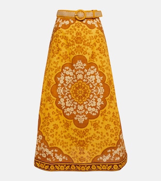 Raie floral cotton maxi skirt | Zimmermann