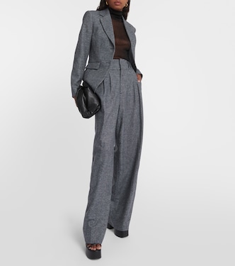 Tyr high-rise wool-blend wide-leg pants | Altuzarra