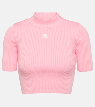 Jersey cropped acanalado | Courrèges