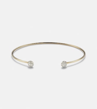 Bracelet Dainty Mirror Ball en or 10 ct et diamants | Stone and Strand