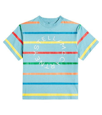 스트라이프 코튼 저지 티셔츠 | Stella McCartney Kids