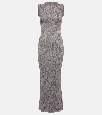 Abito lungo in jacquard con paillettes | Acne Studios