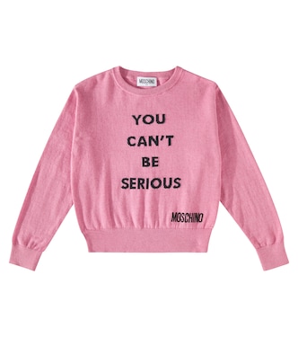 Pullover in cotone e lana | Moschino Kids