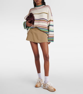Paula's Ibiza Flow Runner suede-trimmed sneakers | Loewe