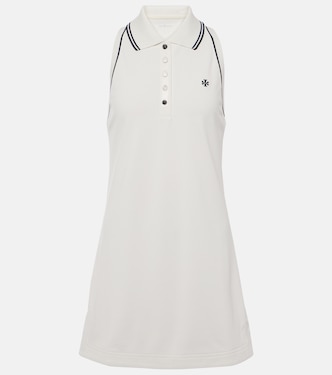 Vestido corto de piqué de algodón | Tory Sport