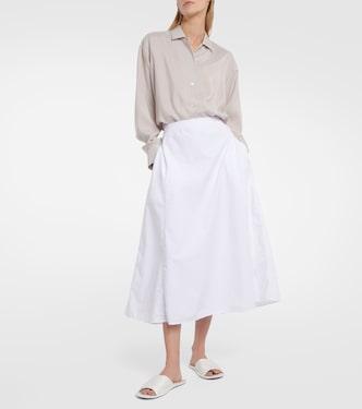 Falda midi Fleur de algodón | The Row