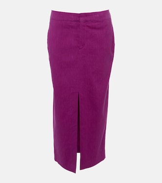 Falda midi Dixina de mezcla de lino | Isabel Marant