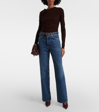 Top drapeado Tania de jersey | Agolde