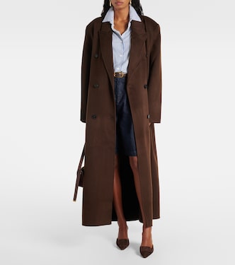 Gaia double-breasted wool-blend coat | The Frankie Shop