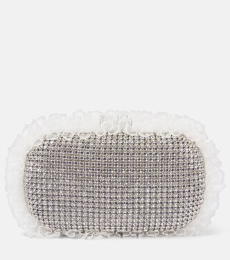 X Christopher Kane Clutch mit Kristallen | Self-Portrait