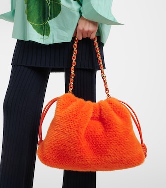 Flamenco Large faux fur clutch | Loewe