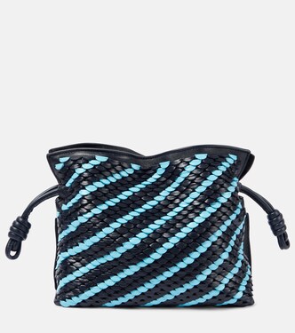 Flamenco Mini striped leather clutch | Loewe